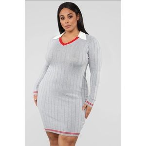 Collar Sweater Dress